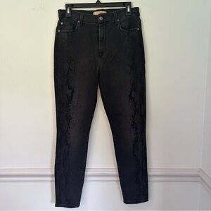 7 for All Mankind Luxe Vintage Black Aubrey Jeans Size 28